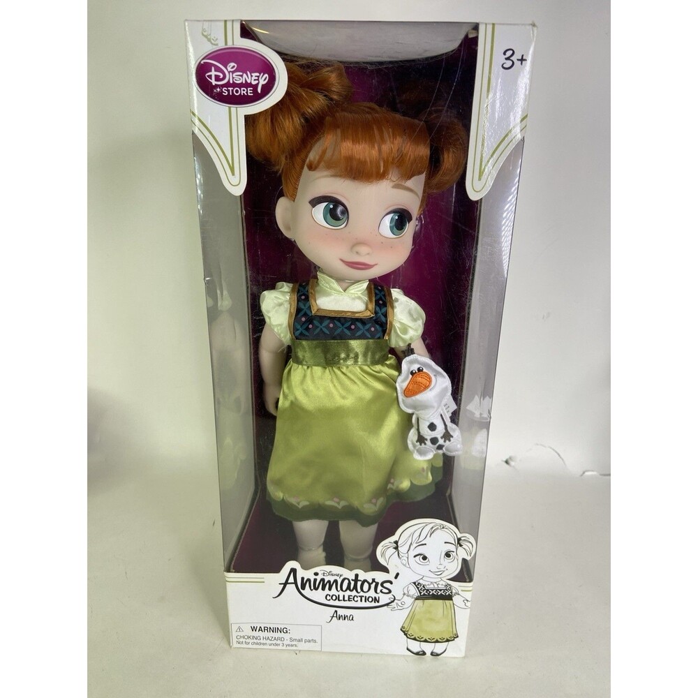 Disney Animators Collection Frozen Anna 16in Toddler Doll With Olaf NEW b